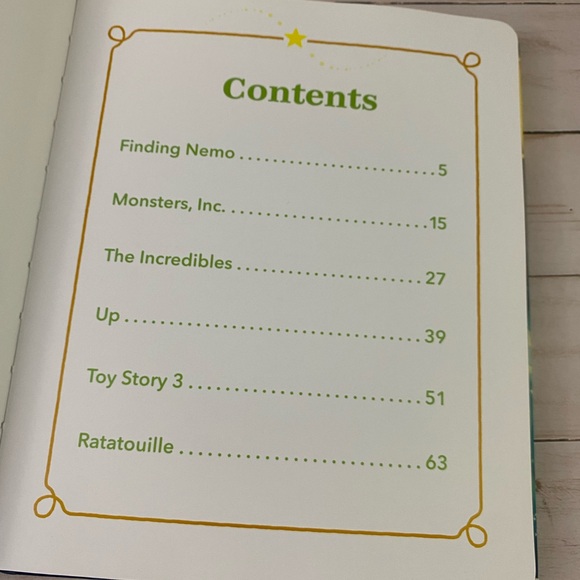 My First Bedtime Storybook Disney Pixar Padded Hardcover Up Ratatouille Nemo - Picture 6 of 12